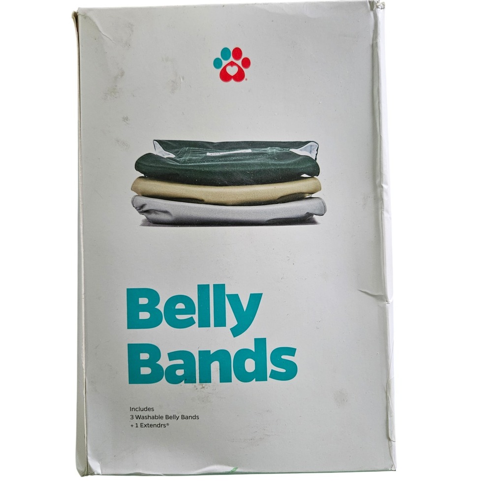 Pet Parents Washable Belly Bands Medium 16-20in Male Dog Diapers 3pk + Extender